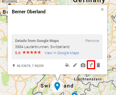 google map travel planning driving directions
