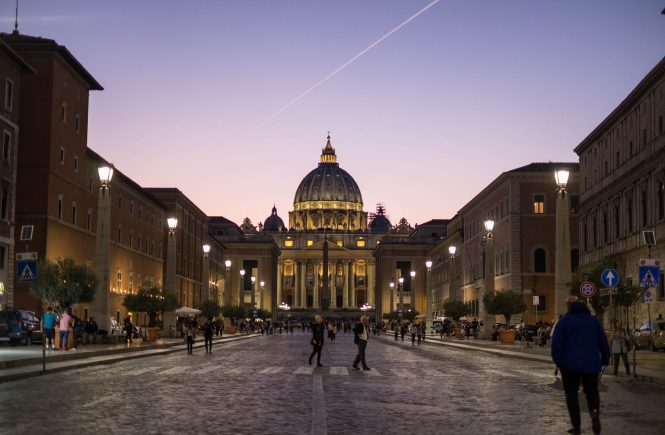 vatican photo sunset italy