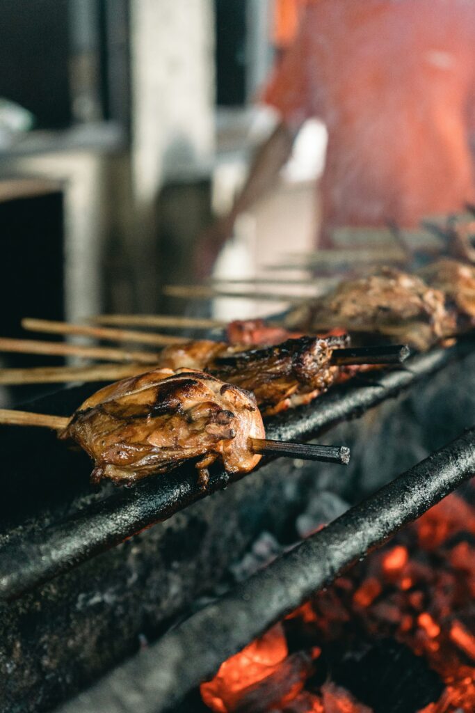 budget travel in cebu grilled foods in larsian
