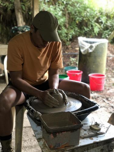 You can try to make your own vase here at the Pottery House